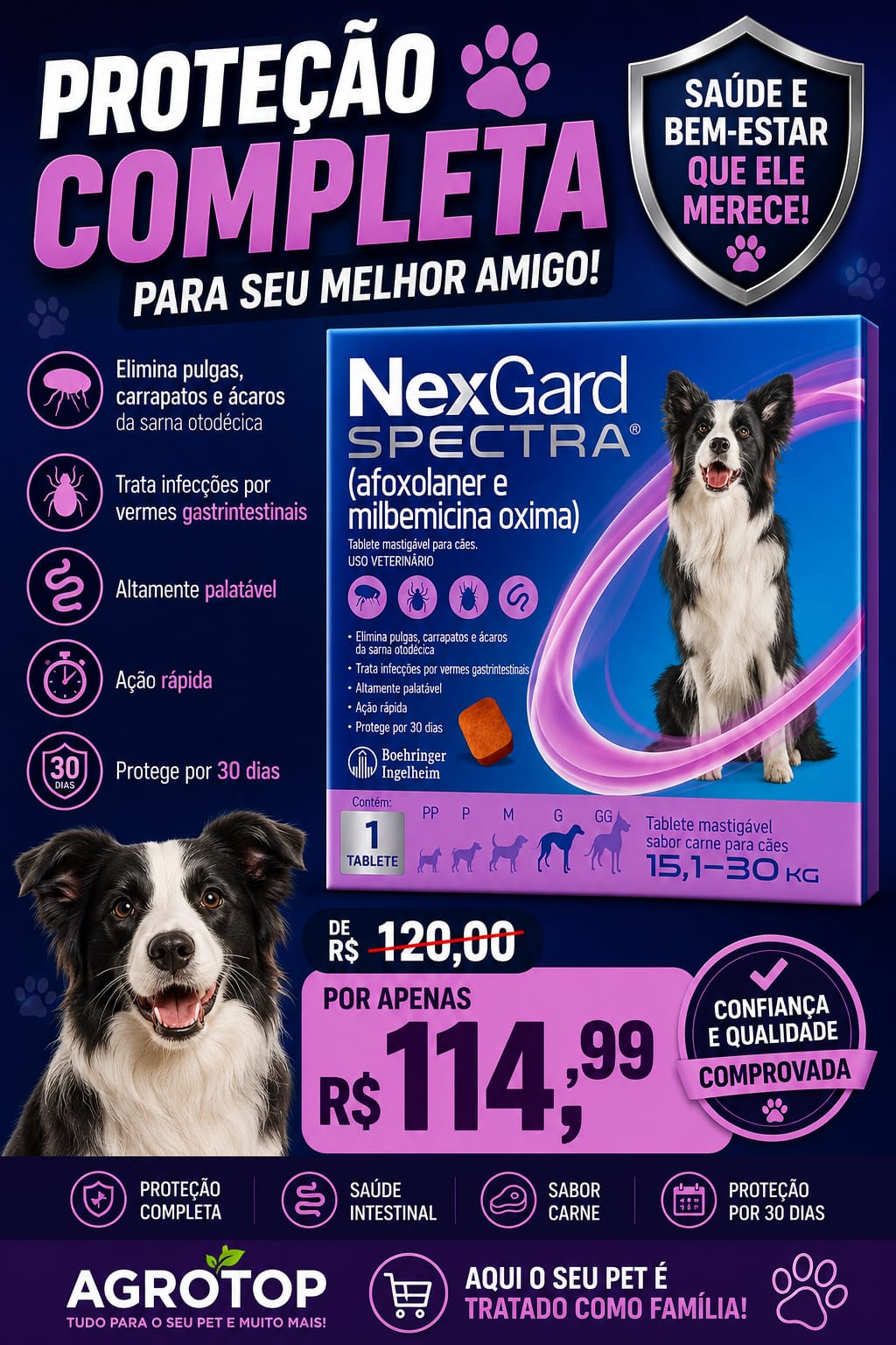 NexGard Spectra 15,1 – 30 kg